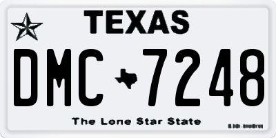 TX license plate DMC7248
