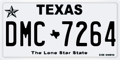 TX license plate DMC7264