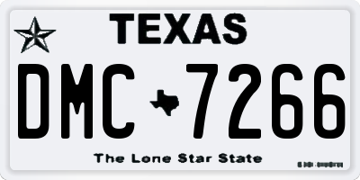 TX license plate DMC7266