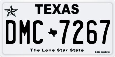 TX license plate DMC7267
