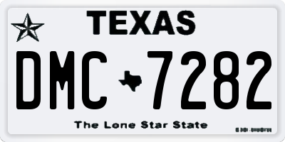 TX license plate DMC7282