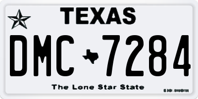 TX license plate DMC7284