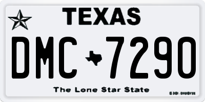 TX license plate DMC7290