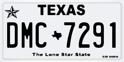 TX license plate DMC7291