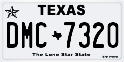 TX license plate DMC7320