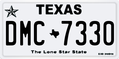 TX license plate DMC7330