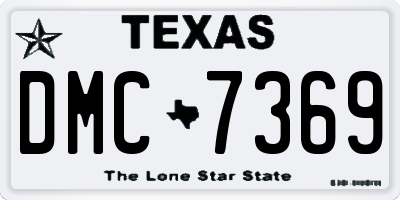 TX license plate DMC7369