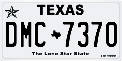 TX license plate DMC7370