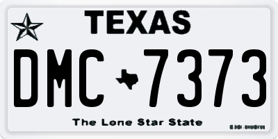 TX license plate DMC7373