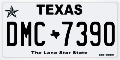 TX license plate DMC7390