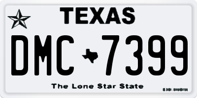 TX license plate DMC7399