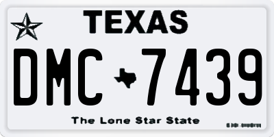 TX license plate DMC7439