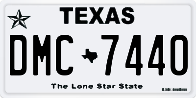 TX license plate DMC7440