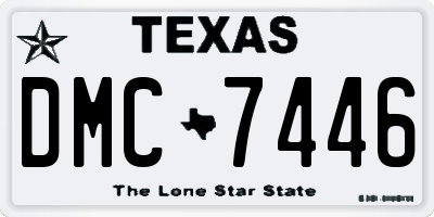 TX license plate DMC7446