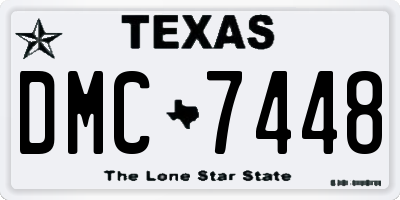 TX license plate DMC7448