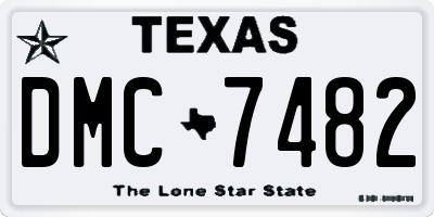 TX license plate DMC7482