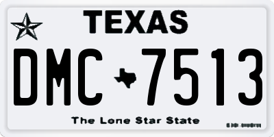 TX license plate DMC7513