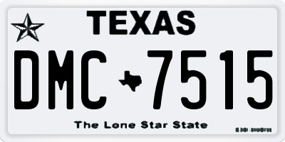 TX license plate DMC7515