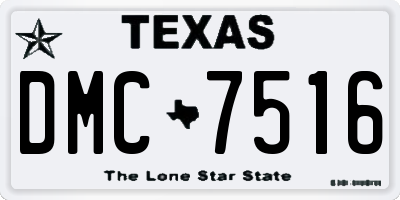 TX license plate DMC7516