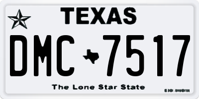 TX license plate DMC7517