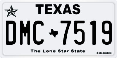 TX license plate DMC7519