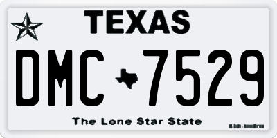 TX license plate DMC7529