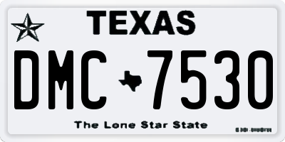 TX license plate DMC7530