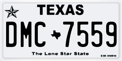 TX license plate DMC7559