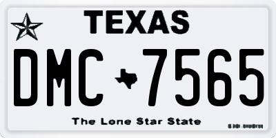 TX license plate DMC7565