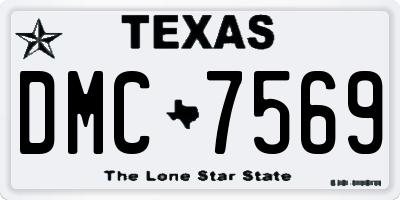 TX license plate DMC7569