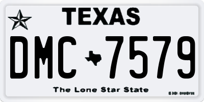 TX license plate DMC7579