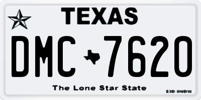 TX license plate DMC7620