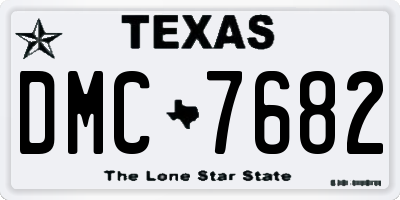 TX license plate DMC7682