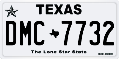 TX license plate DMC7732