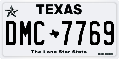 TX license plate DMC7769