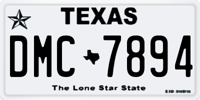 TX license plate DMC7894