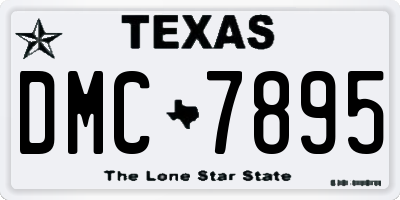 TX license plate DMC7895