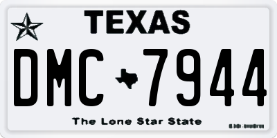 TX license plate DMC7944