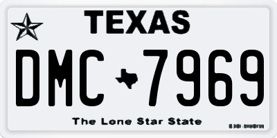 TX license plate DMC7969