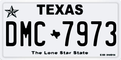 TX license plate DMC7973