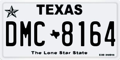 TX license plate DMC8164