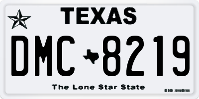 TX license plate DMC8219