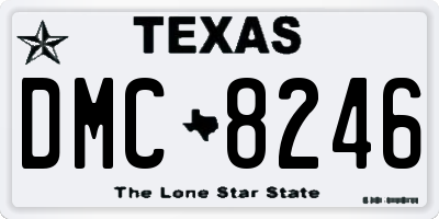 TX license plate DMC8246