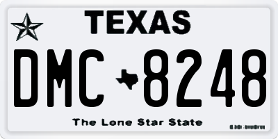 TX license plate DMC8248
