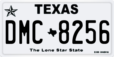 TX license plate DMC8256