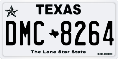TX license plate DMC8264