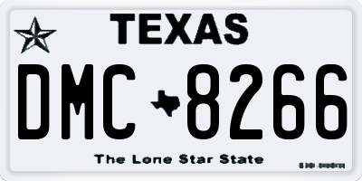 TX license plate DMC8266