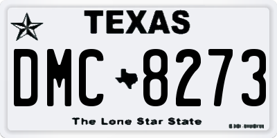 TX license plate DMC8273