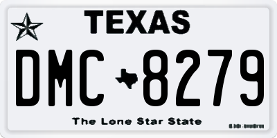 TX license plate DMC8279