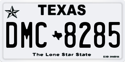 TX license plate DMC8285